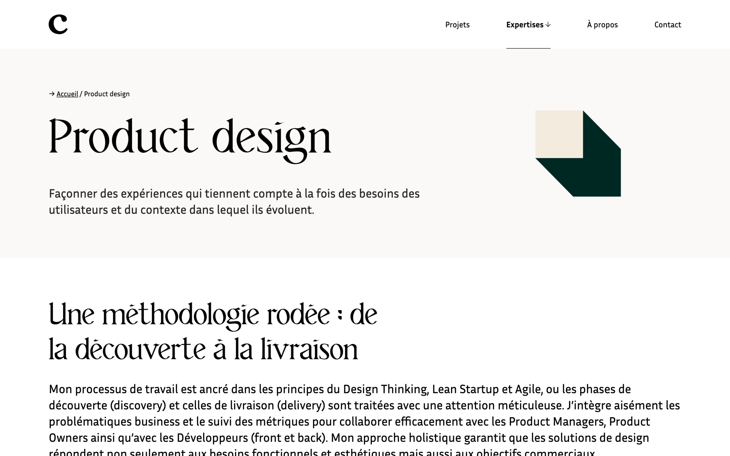 Expertise product design